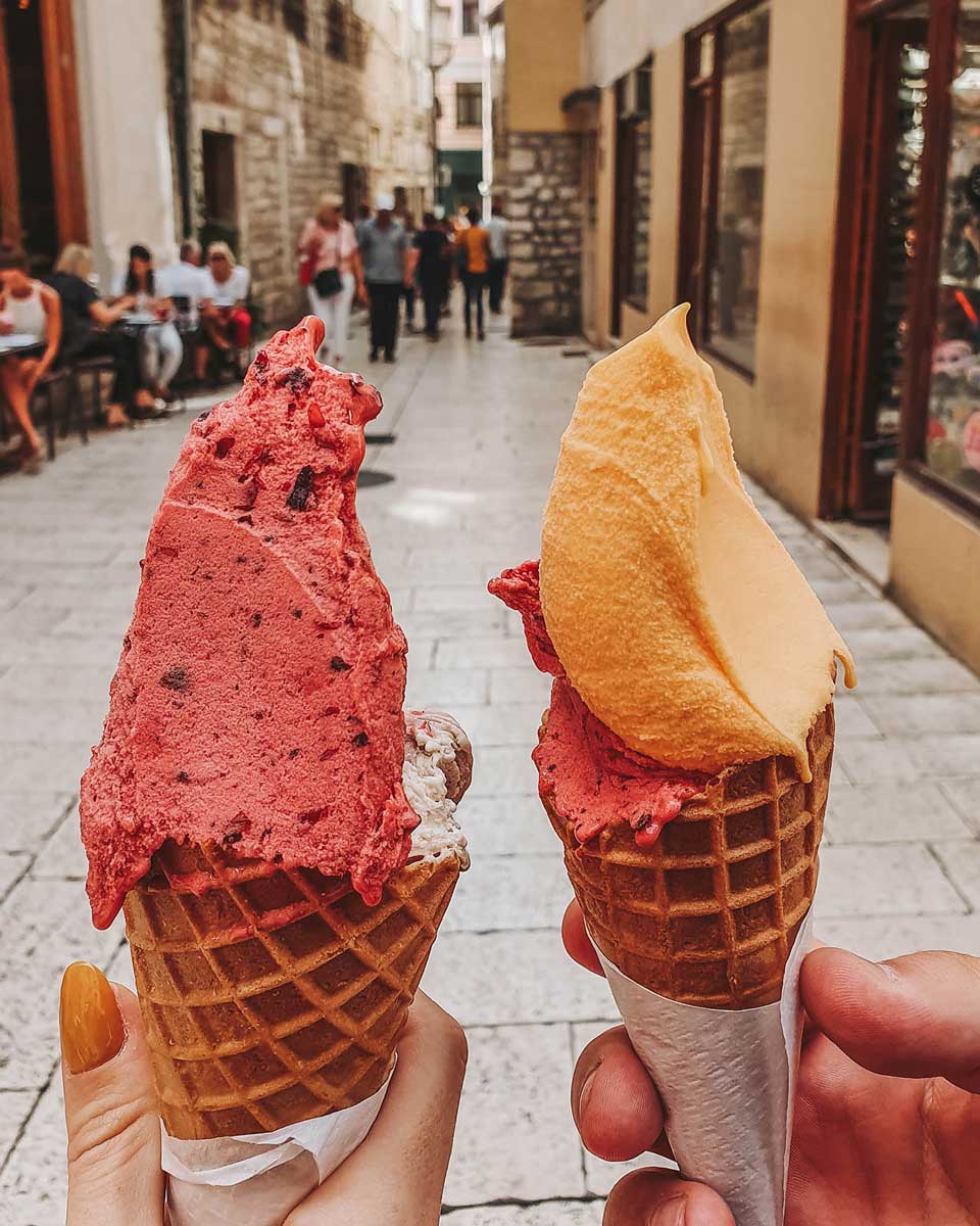 top things to do in croatia: eat gelato