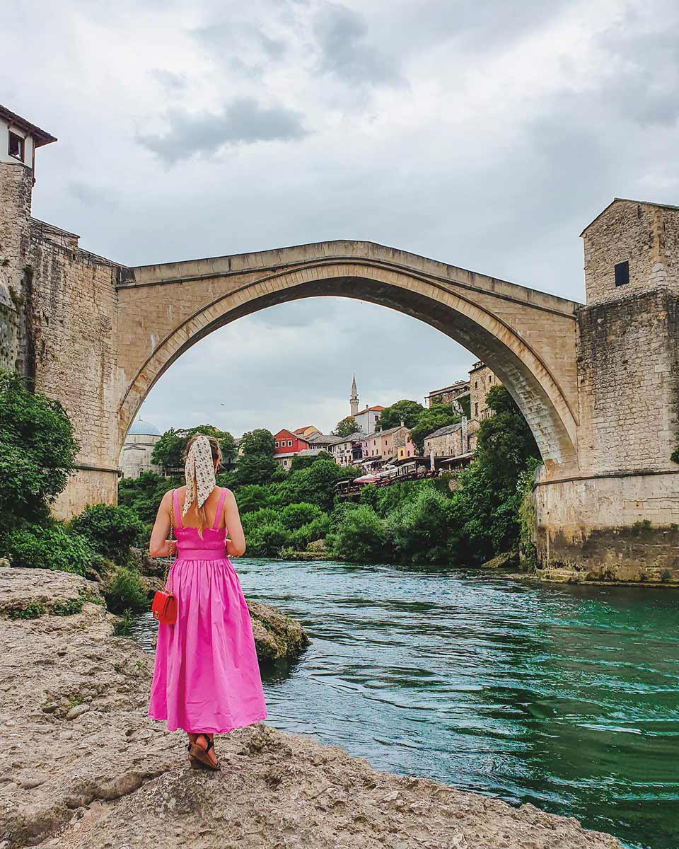 Dubrovnik to Bosnia day trip: Stari Most bridge in Mostar