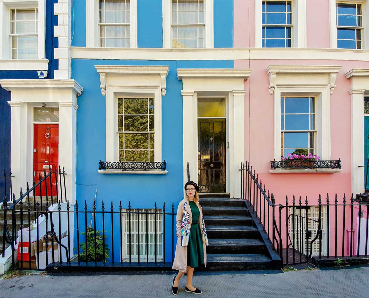 instagrammable places in london: notting hill