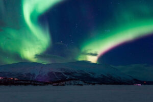 aurora borealis in abisko sweden