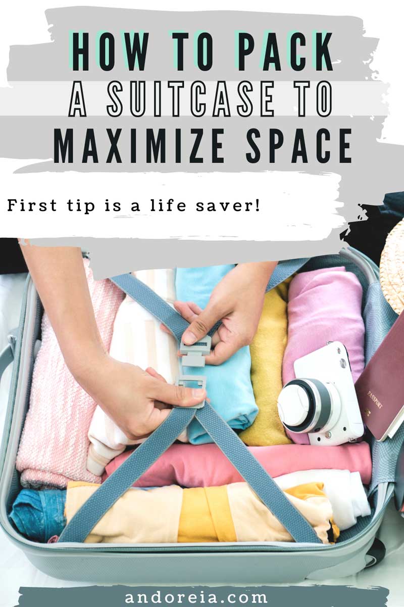 how to pack a suitcase to maximize space