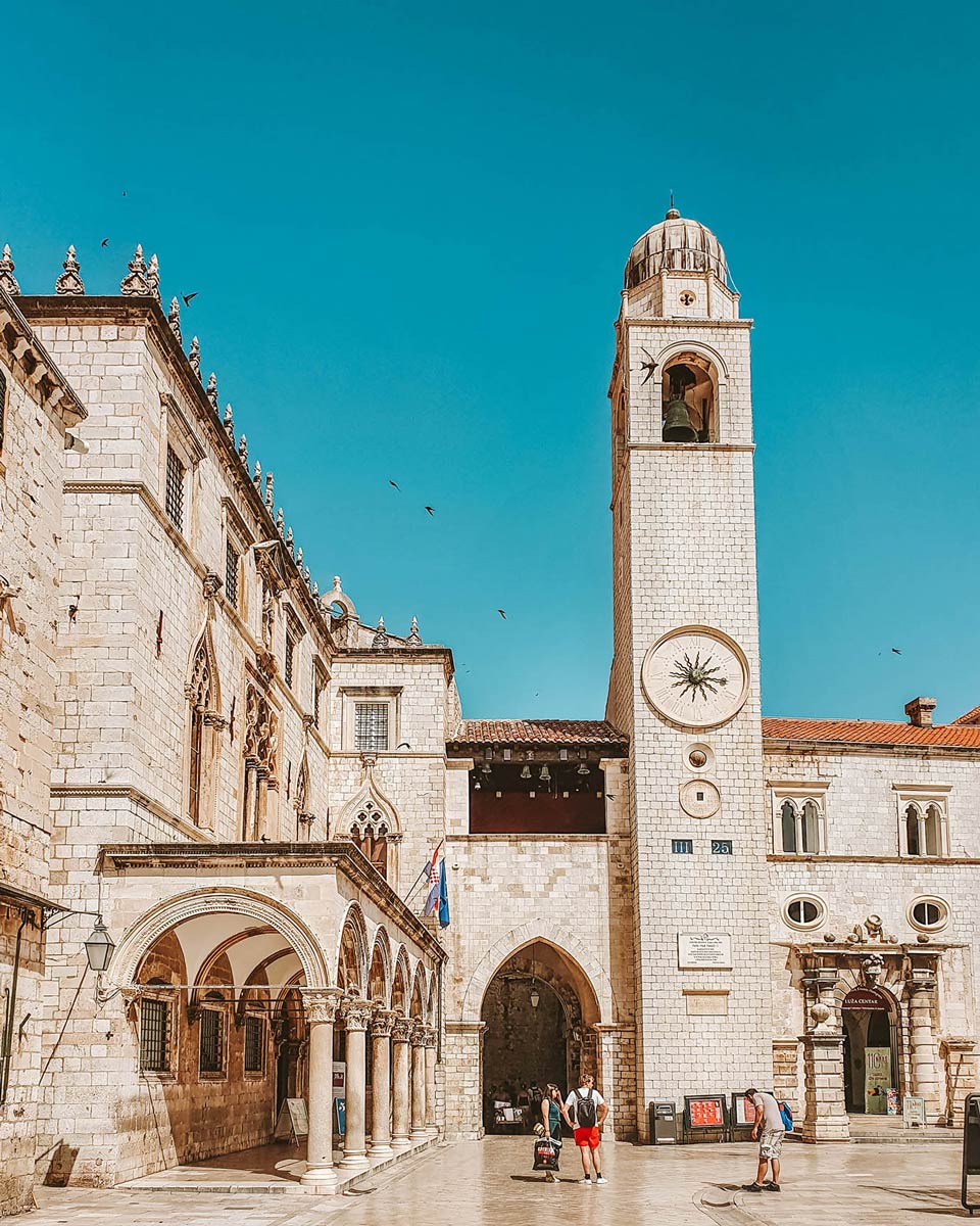 clock tower - photo worthy spots in Dubrovnik old town