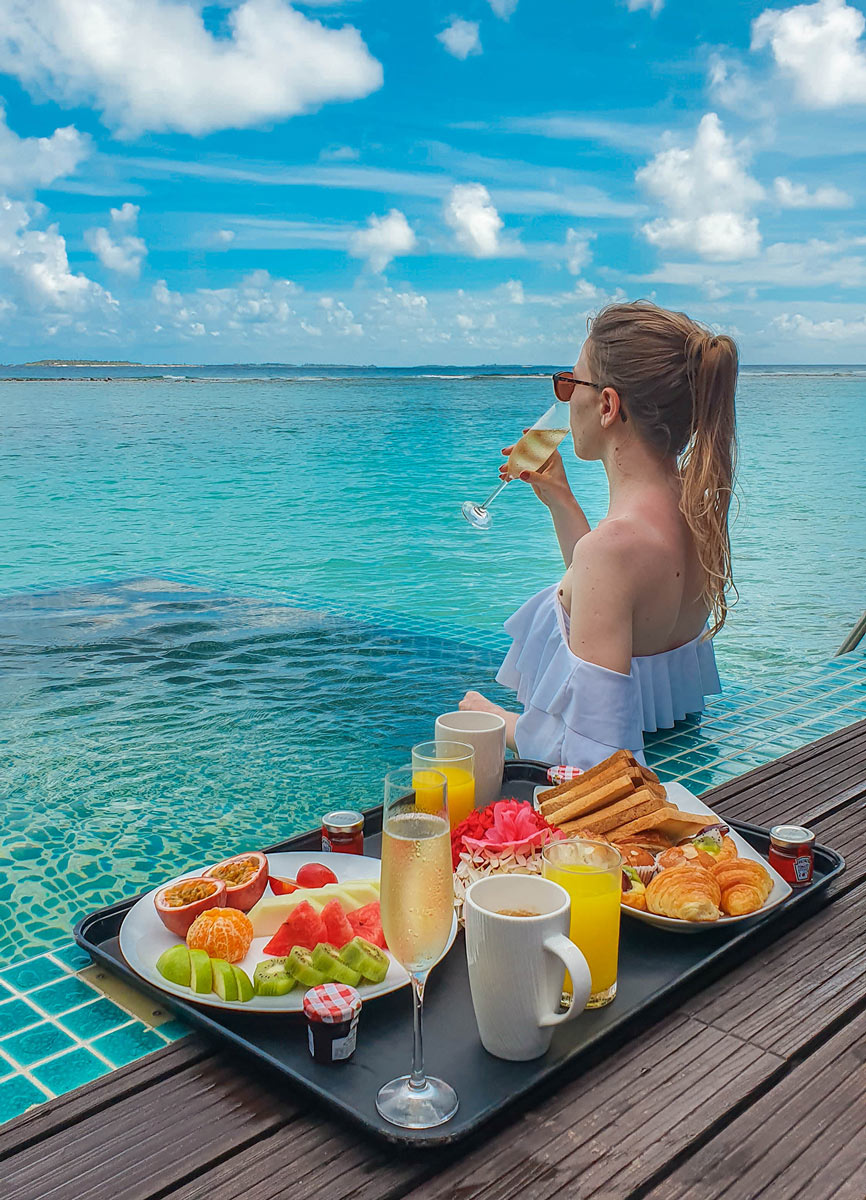 sheraton maldives overwater bungalow with pool