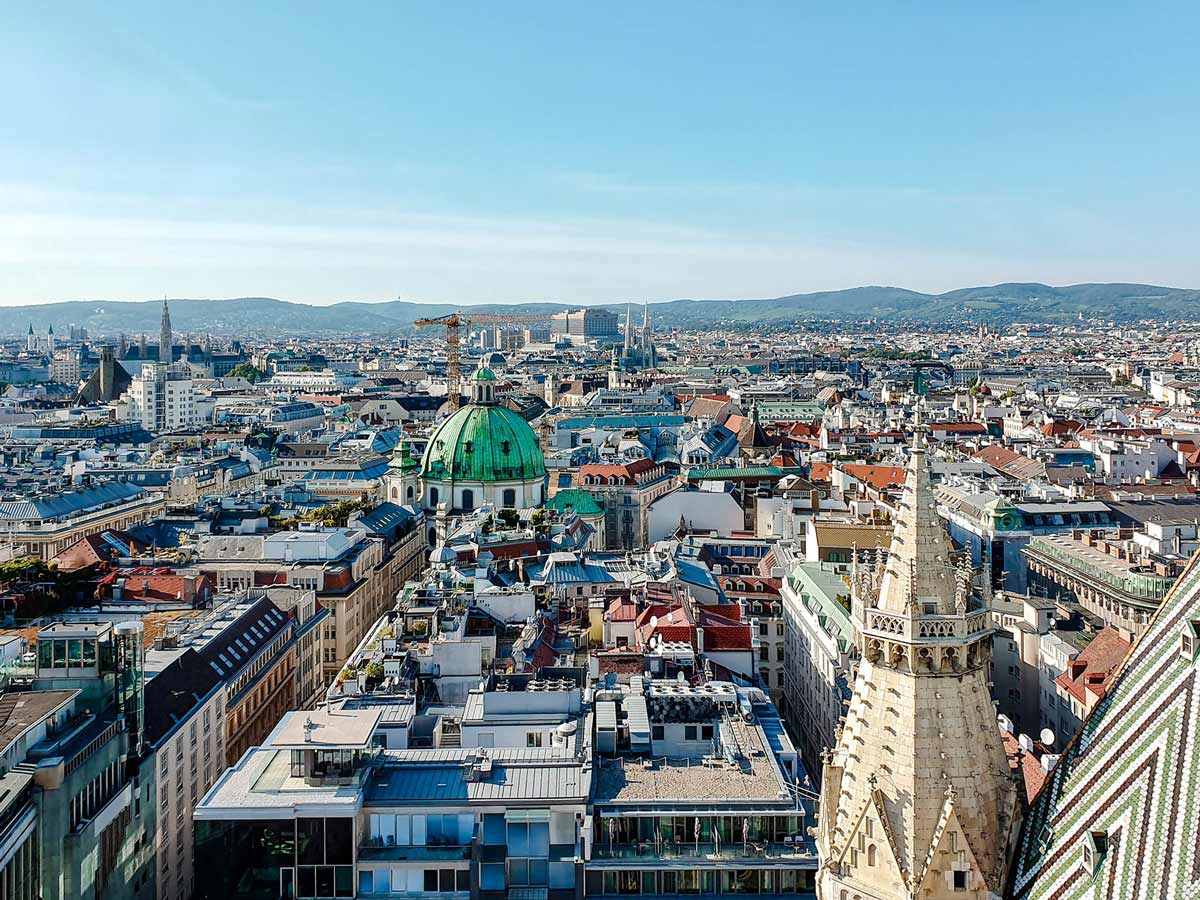 vienna panorama from st stephan's church