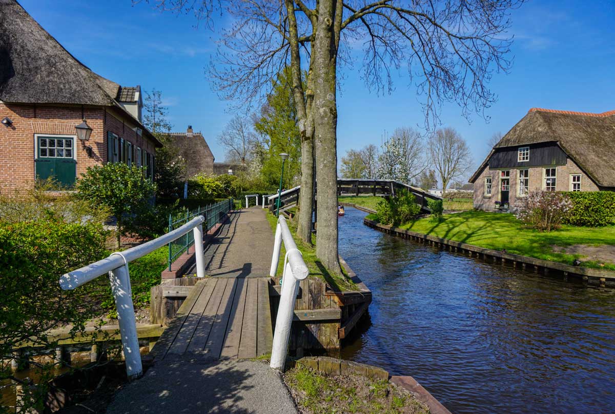 Giethoorn village in Netherlands