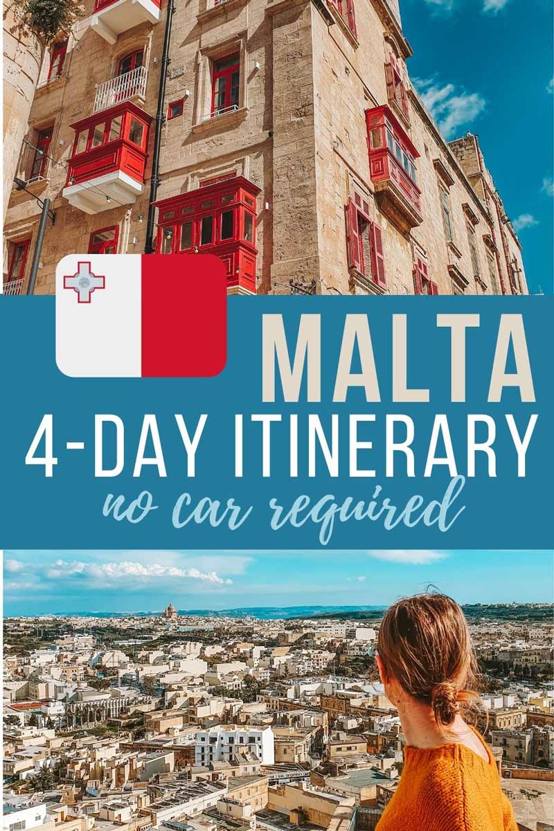 Malta 4 day itinerary without a car