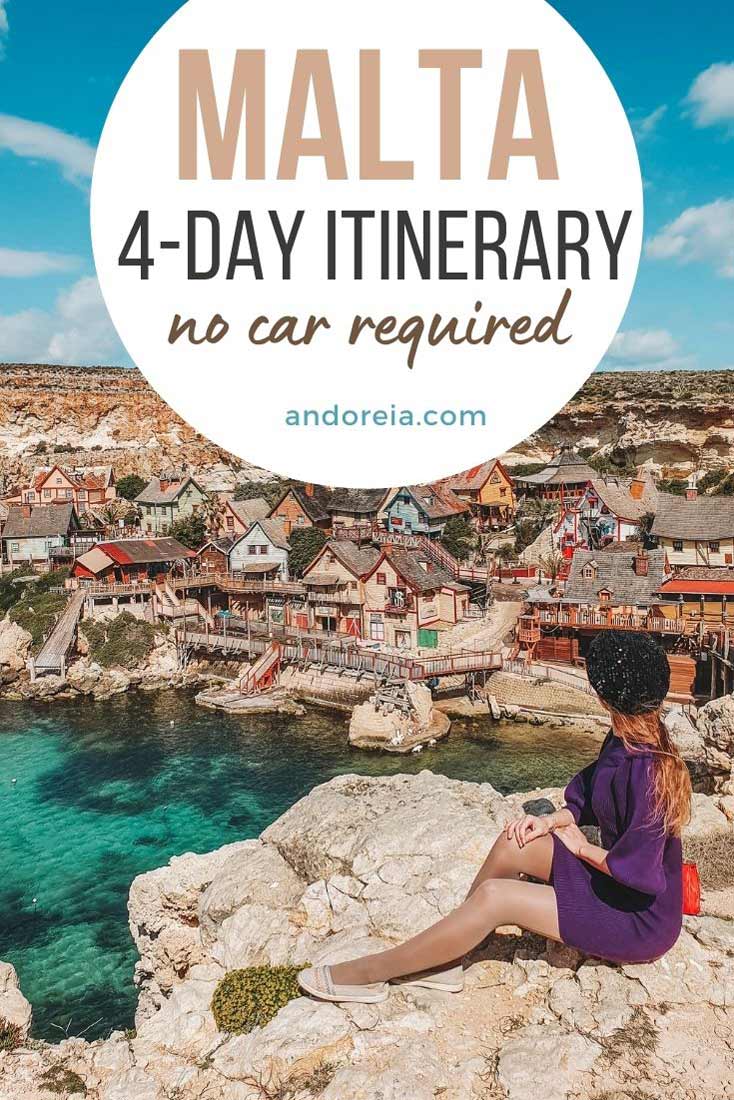Malta 4 day itinerary without a car
