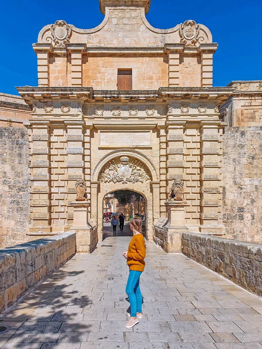 Mdina Main Gate in Malta