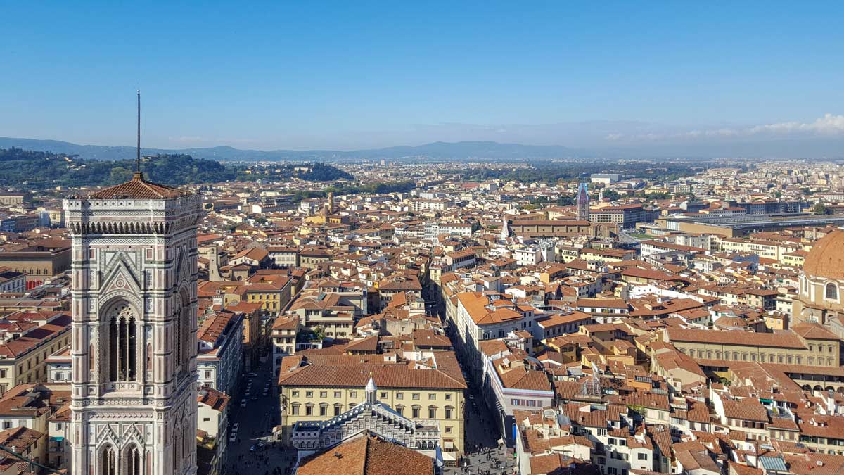 Florence panorama from the top of the Dome