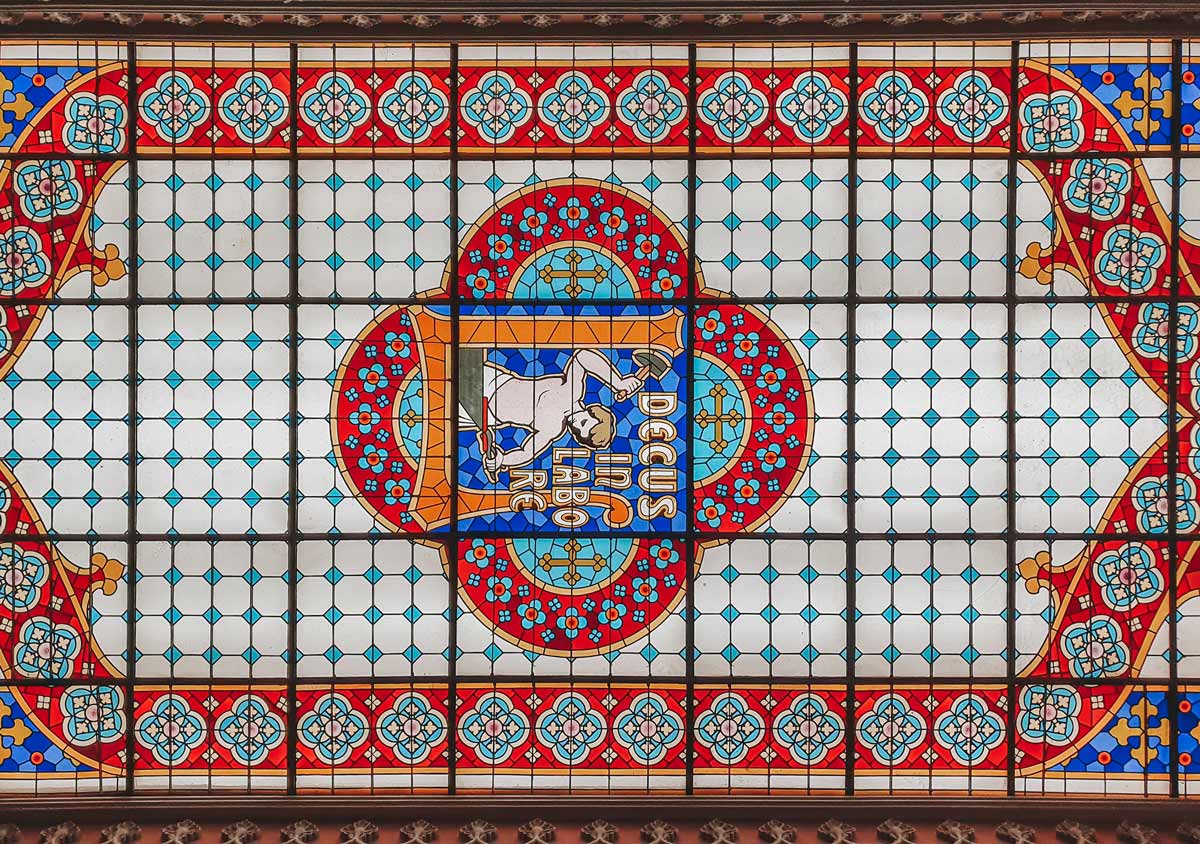 Lello bookstore in Porto - glass skylight