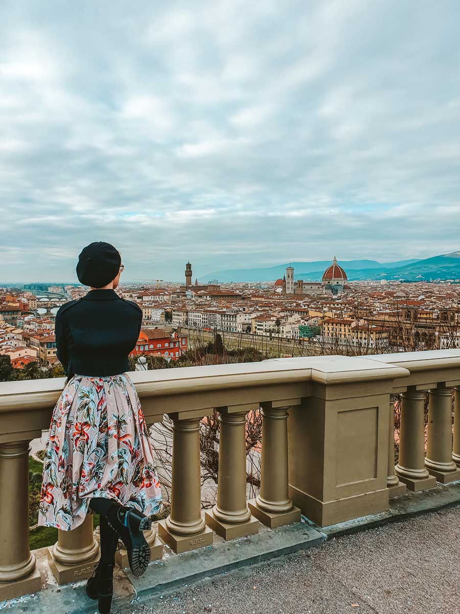 Instagrammable spot in Florence: Piazzale Michelangelo