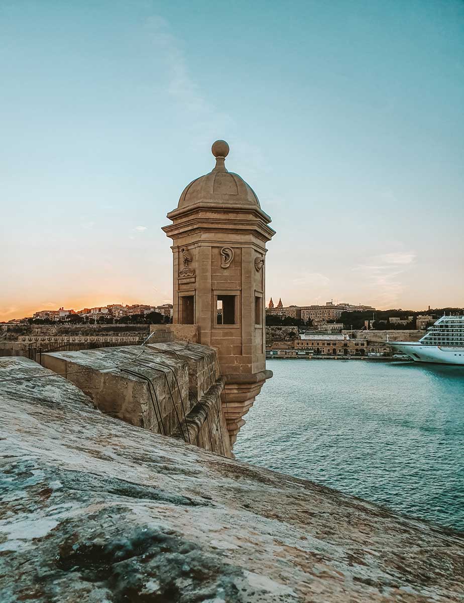 Senglea tip viewpoint in Malta