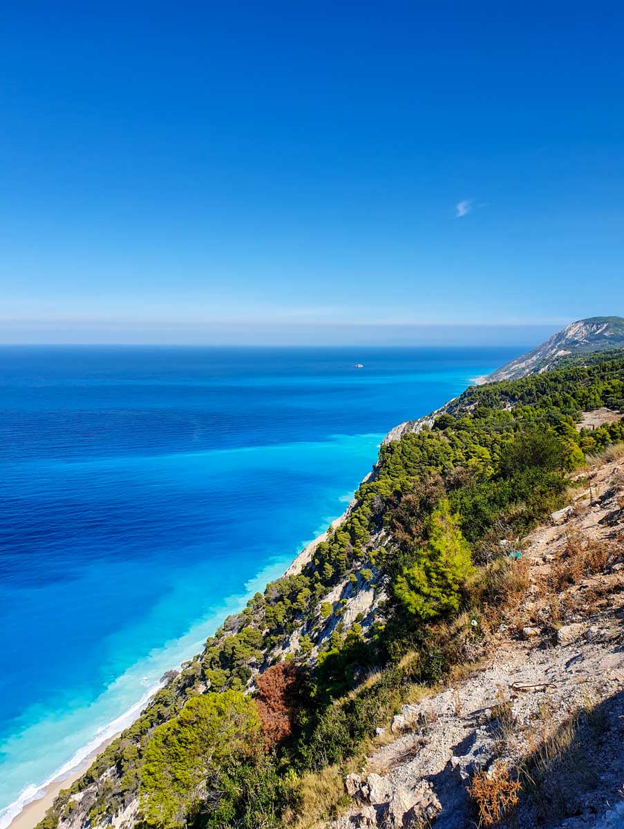 Egremni Beach from above - Lefkada
