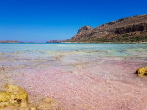 Balos pink beach in Crete