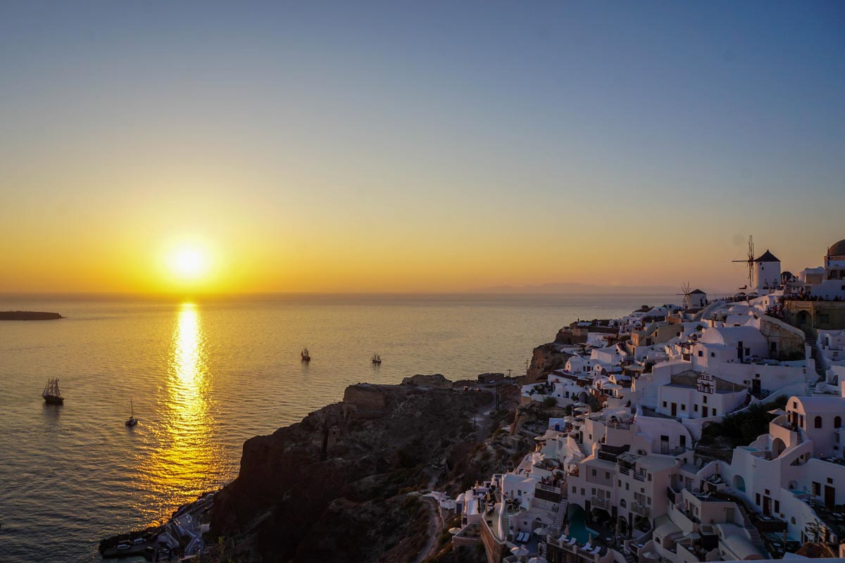 Sunset in Santorini