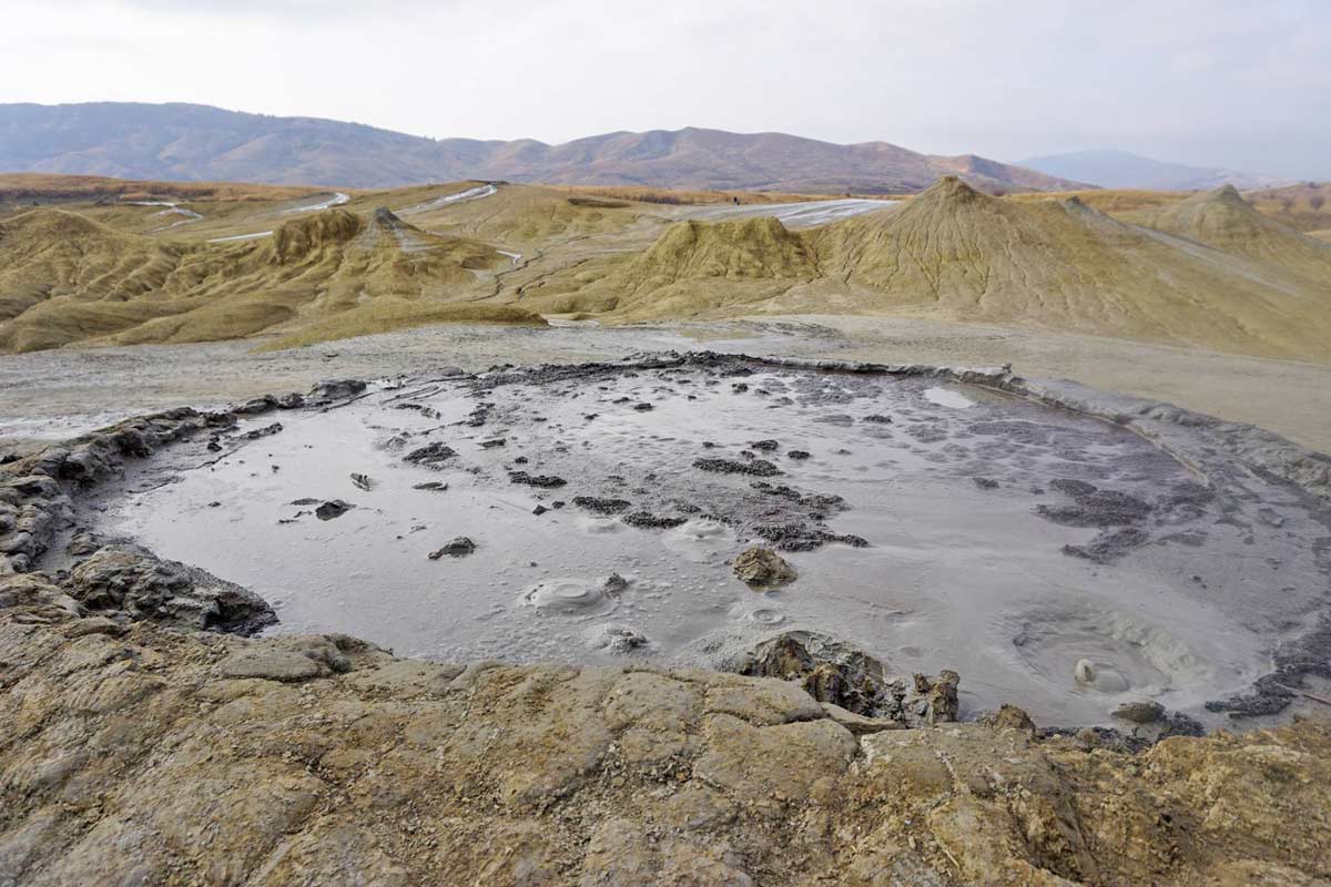 Muddy volcanoes Buzau, Romania