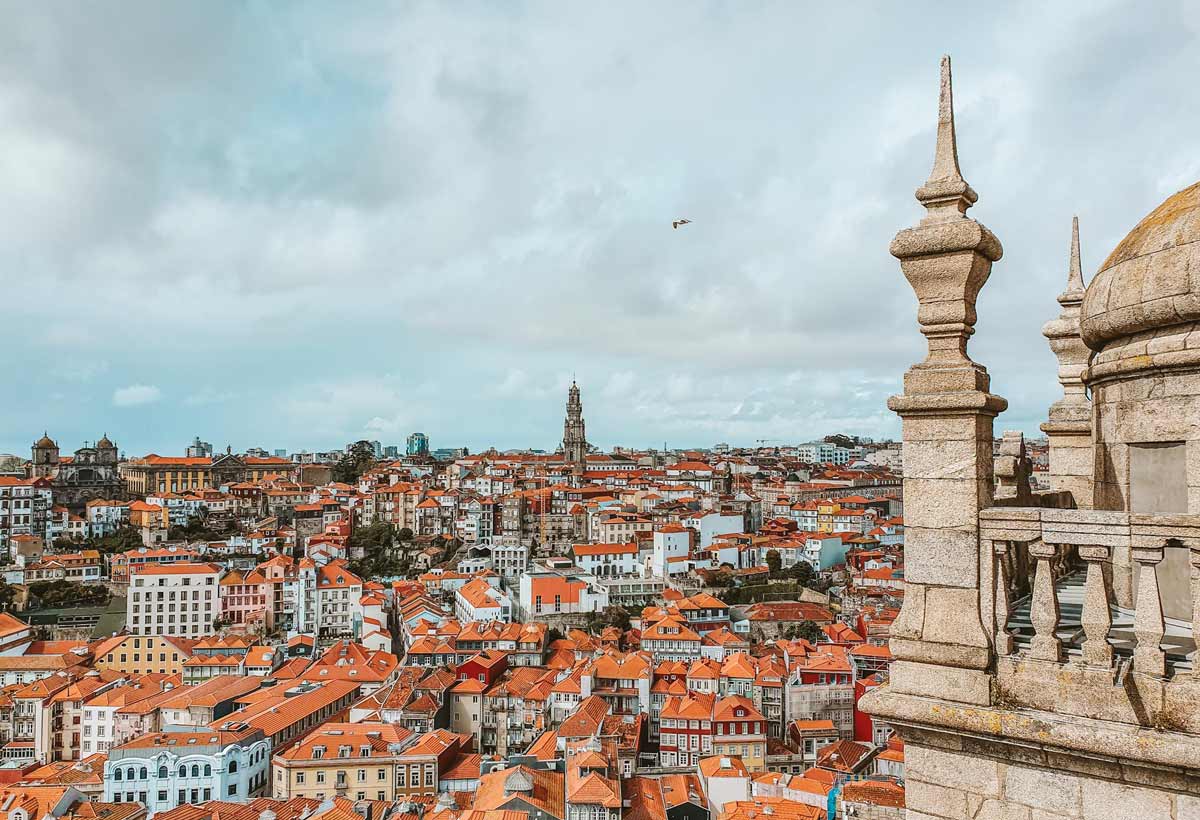 Porto photo spots: City Panorama from Porto Cathedral