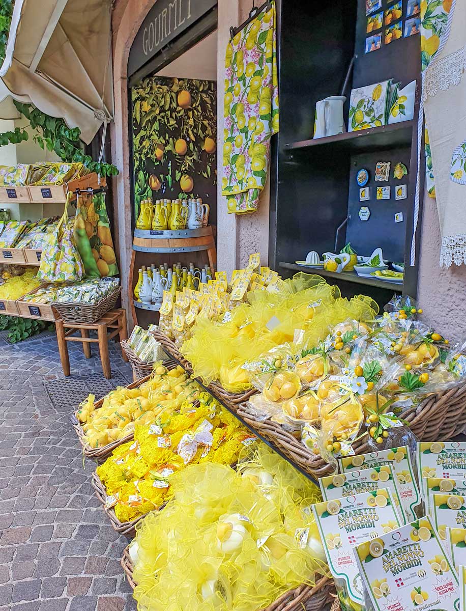 Lemon products in Limone sul Garda, Italy