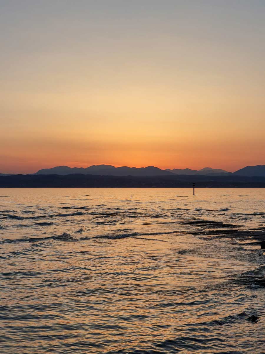 sunset in Sirmione, Lake Garda