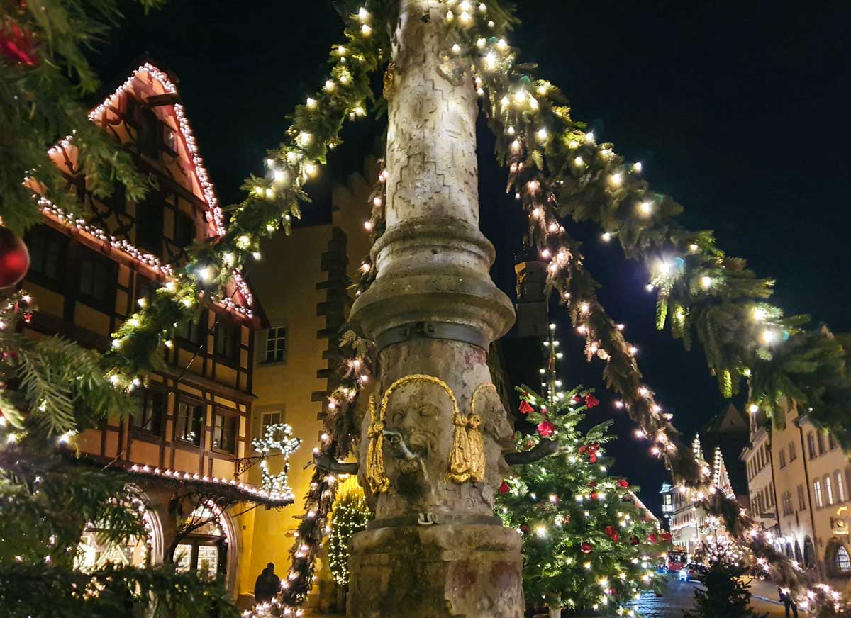 Rothenburg ob der Tauber Christmas decorations