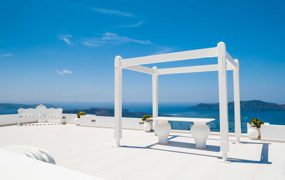 Best wedding venues in Santorini: Dana villas