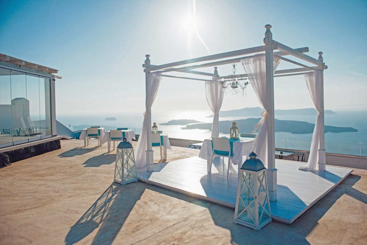 Best wedding venues in Santorini: Santorini Gem