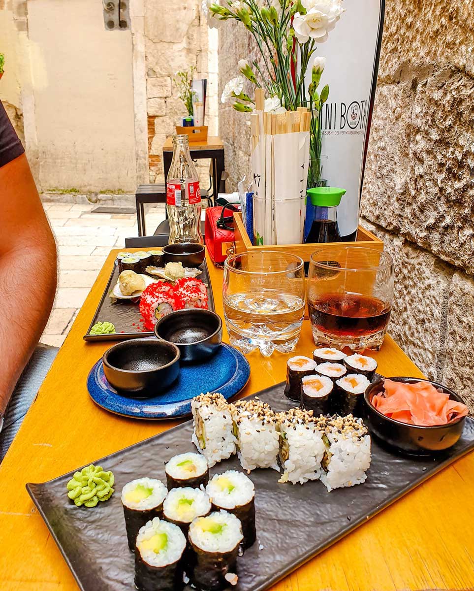 sushi in split