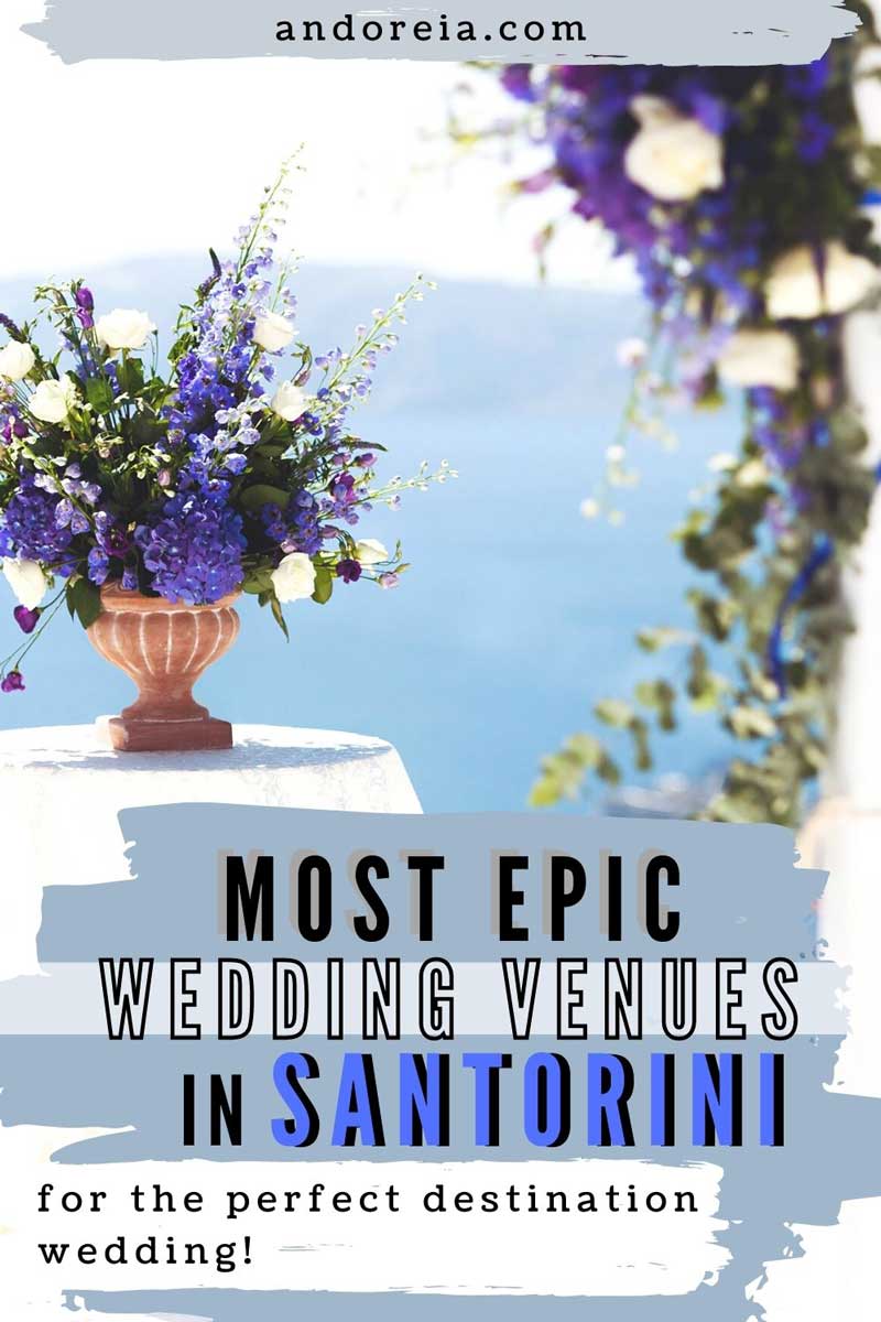 best wedding venues in Santorini Greece