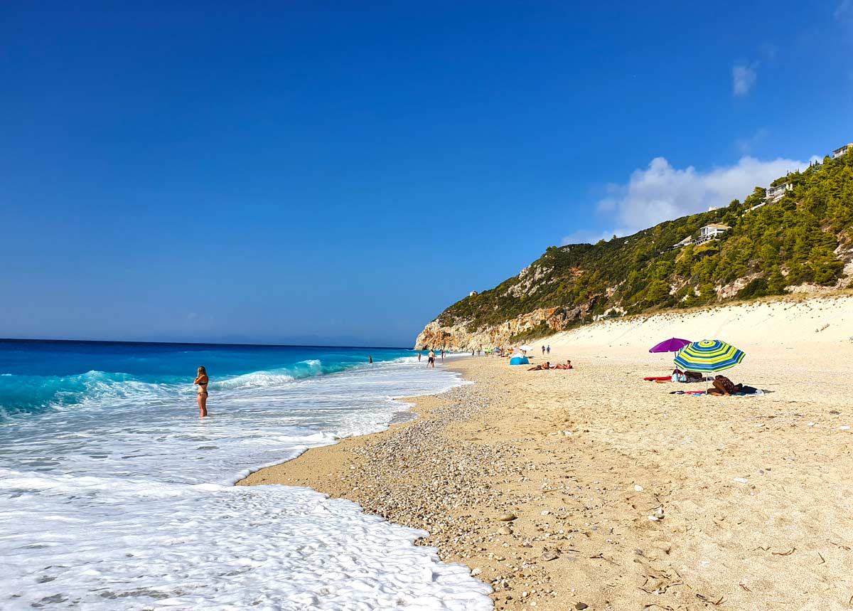 Milos beach in Lefkada