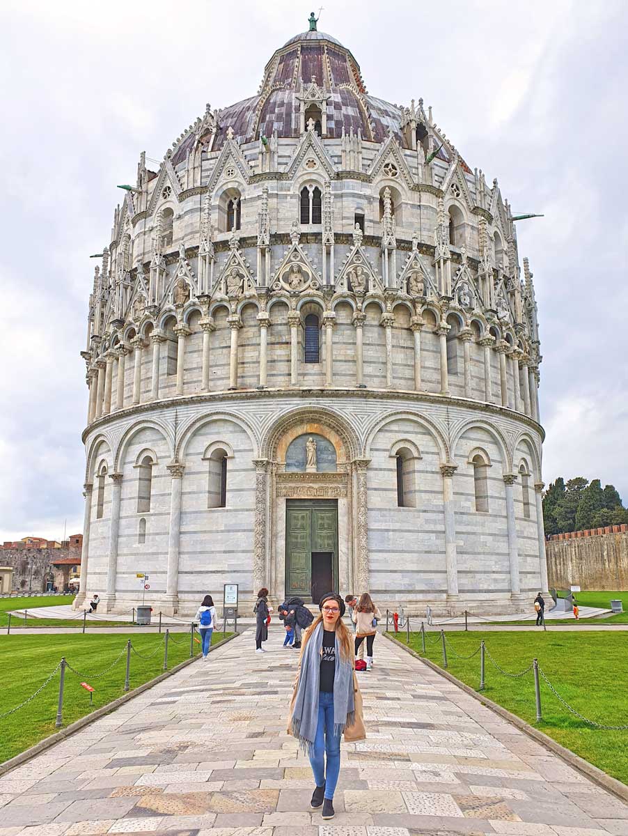The Baptistery in Pisa
