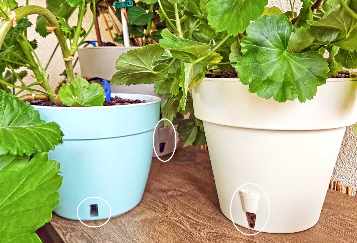 self watering pots