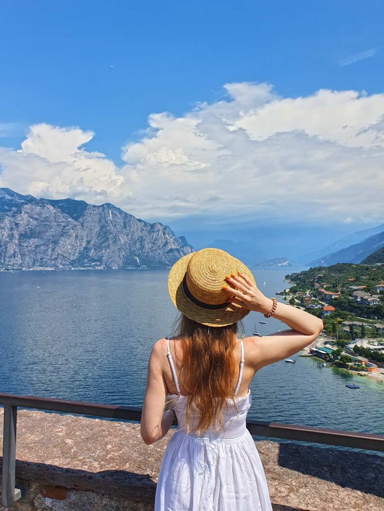 Lake Garda view from Malcesine Castle