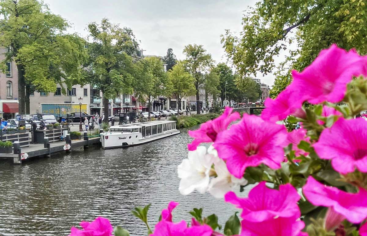 canal cruise boat in Amsterdam