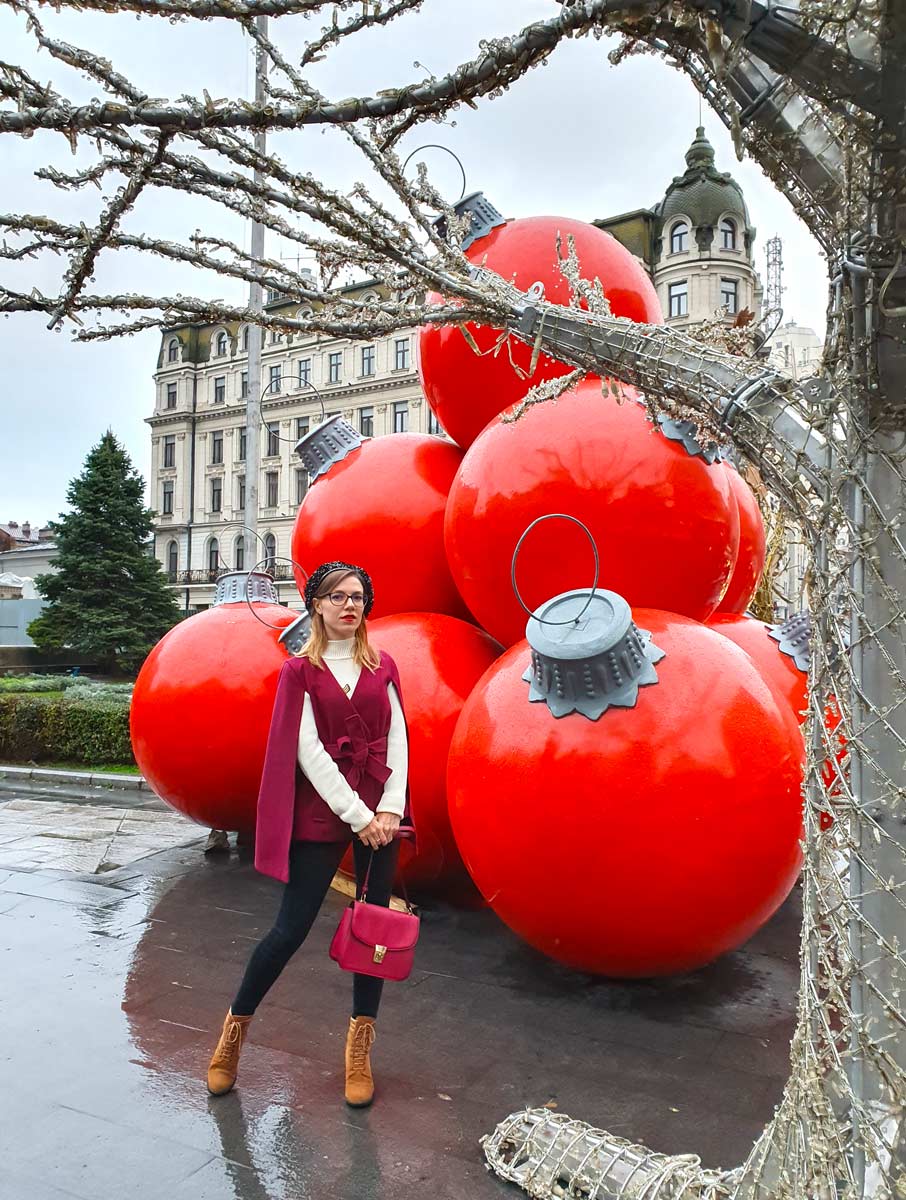 winter decoration in Bucharest