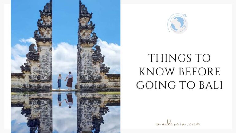 things to know before traveling to Bali